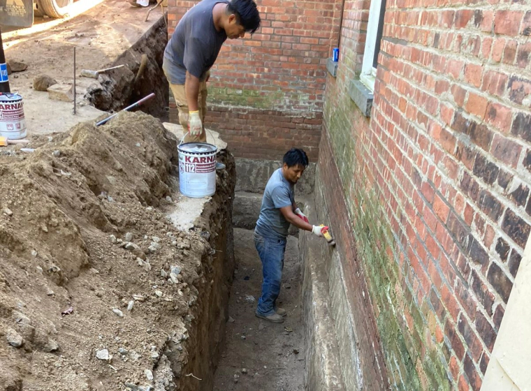 drainage work on residential house piscataway nj